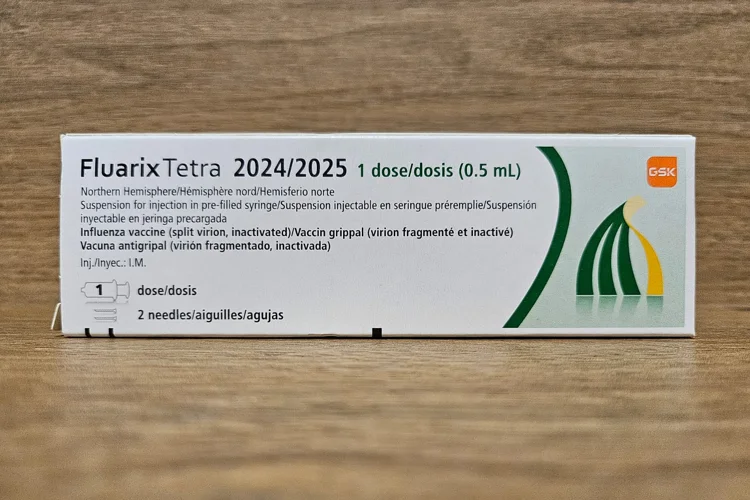 Fluarix Tetra inactivated influenza vaccine box by GSK, a flu vaccine used in Singapore