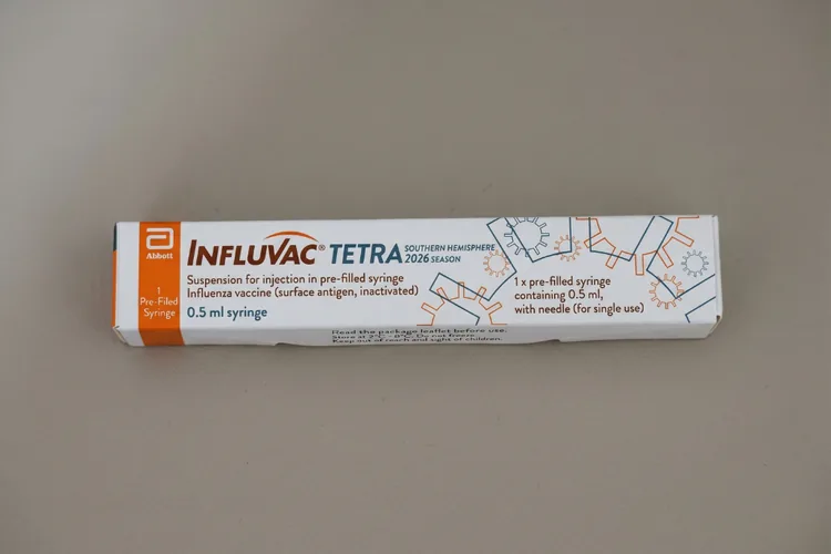 Influvac Tetra inactivated influenza vaccine box by Abbott, a flu vaccine used in Singapore